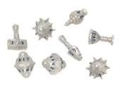PolyHero Cleric Dice Set (8) - Spirited Steel phd2307